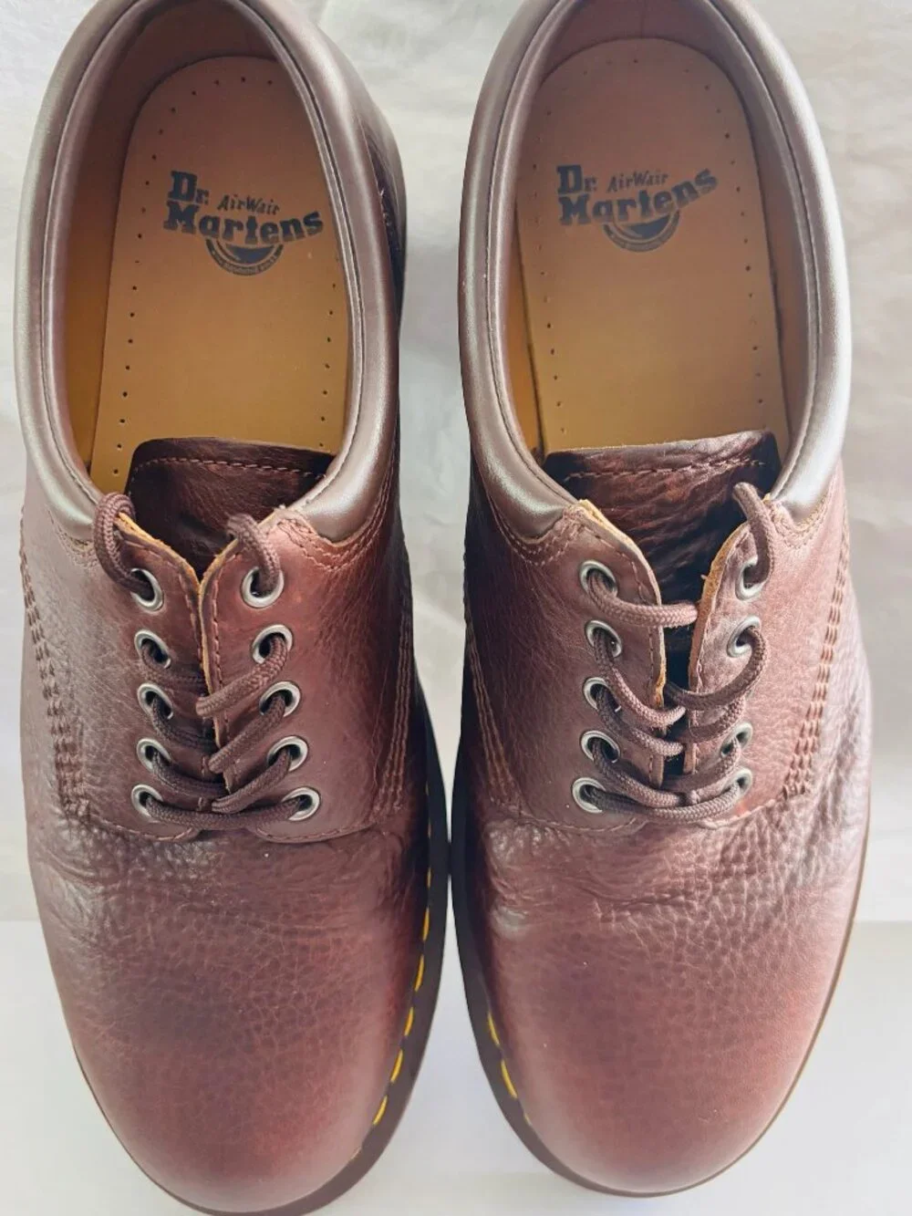 Dr. Martens 1461 Brown Pebbled Leather Oxford Shoes Men's US 12 Made Vietnam